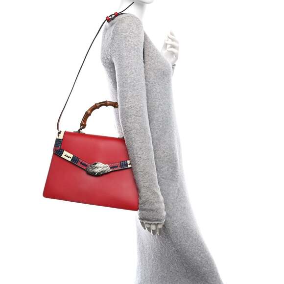 Gucci Calfskin Snakeskin Medium Lilith #223085G16B - Picture 2 of 11